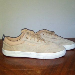 Diamond Tan Suede Canvas Shoes